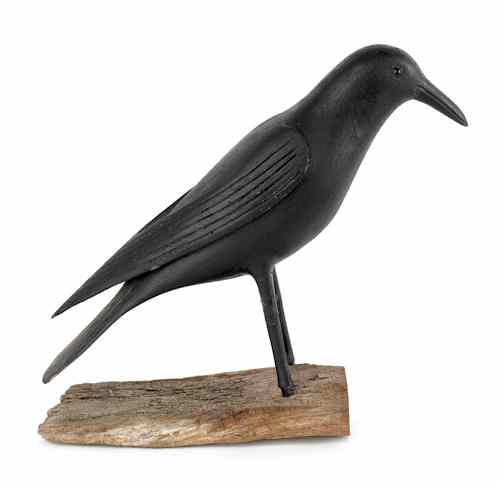 Appraisal: Crow decoy ca made by Warren Scott Burlington N J