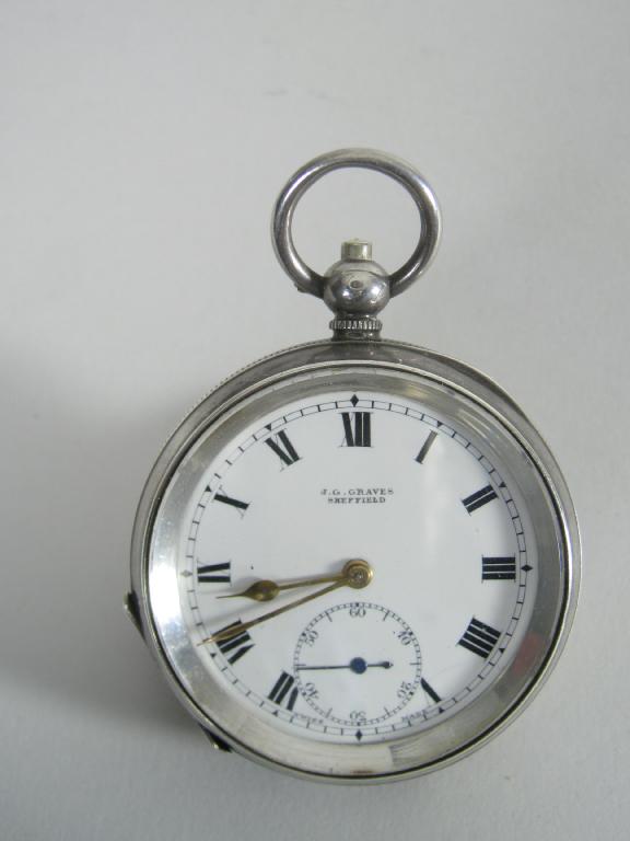 Appraisal: A George V Pocket Watch the white enamel dial with