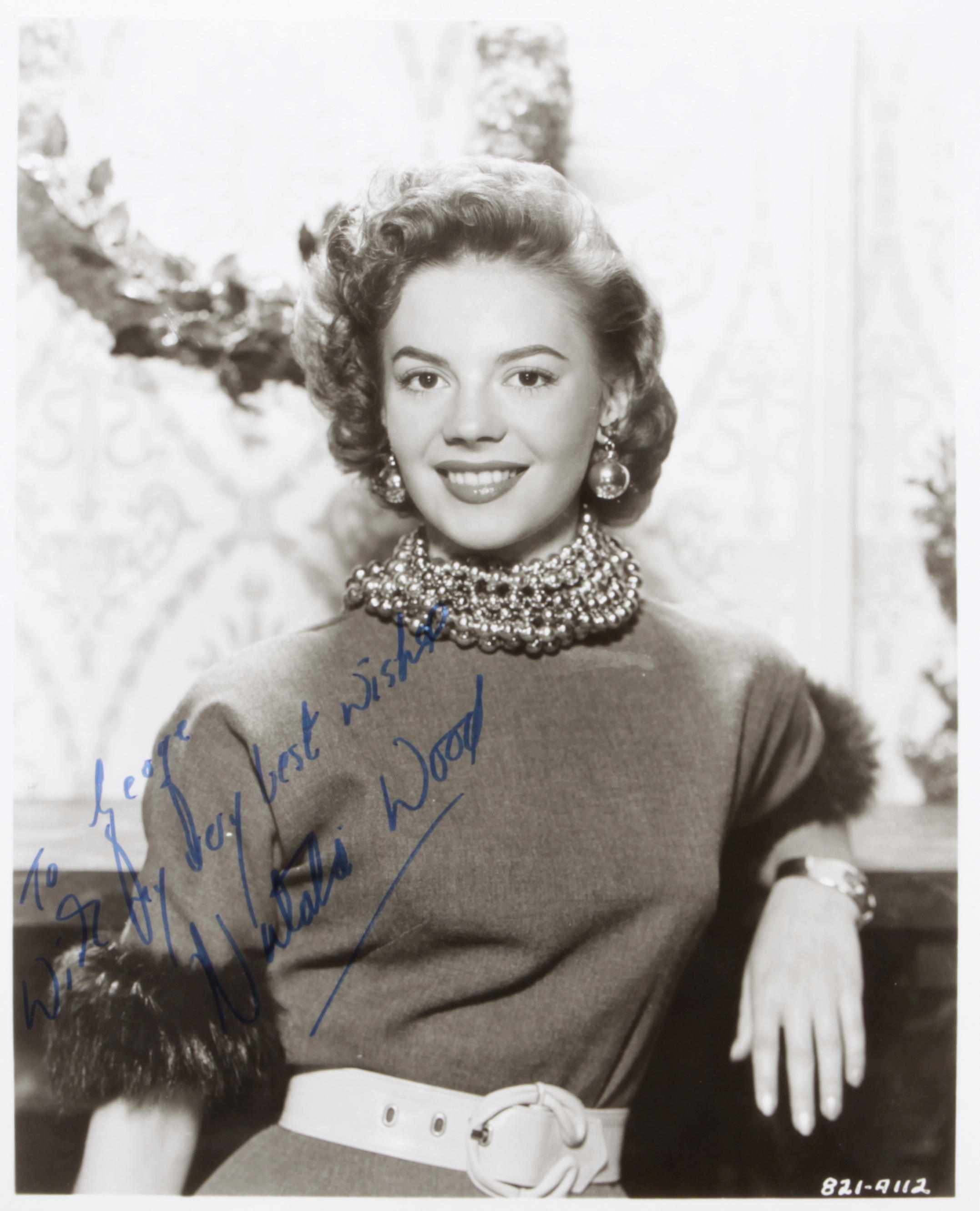 Appraisal: WOOD NATALIE - Autograph Letters Signed ''Natalie'' pp vo and