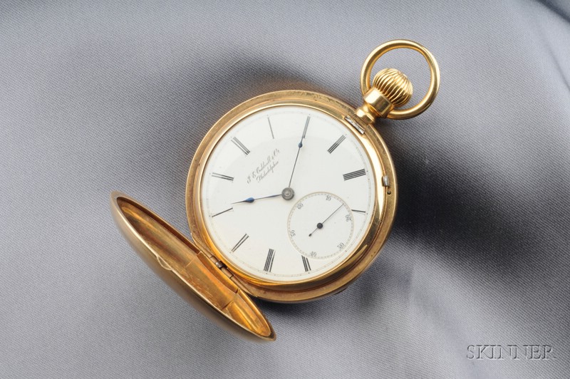 Appraisal: Antique kt Gold Hunting Case Pocket Watch J E Caldwell