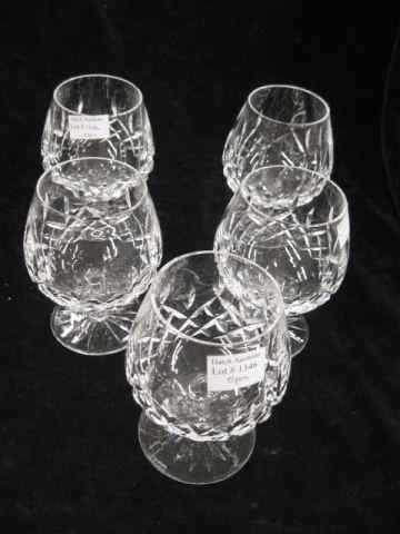 Appraisal: Waterford Crystal ''Lismore'' Brandy Glasses '' signed excellent