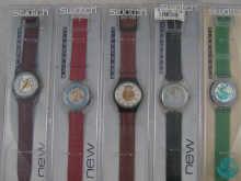 Appraisal: A mixed lot comprising five gent's automatic Swatch wrist watches