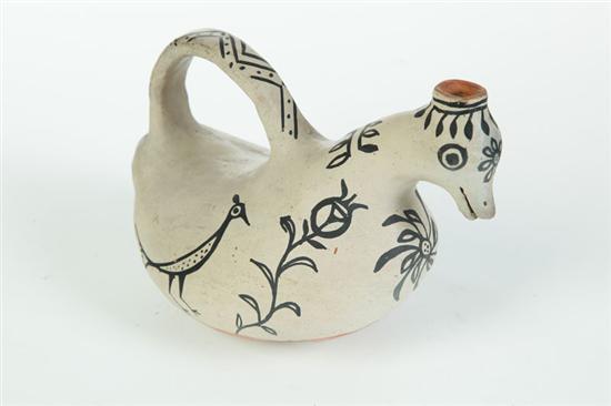 Appraisal: INDIAN EFFIGY PITCHER Cochiti late th-early th century earthenware Handled