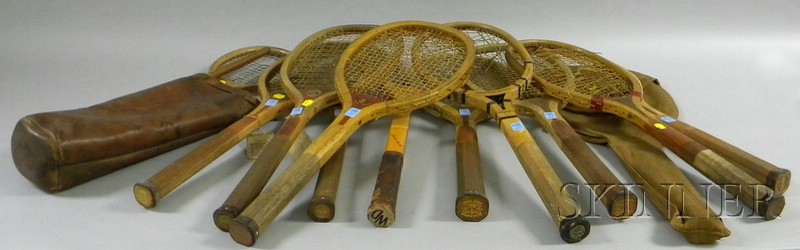 Appraisal: Ten Vintage Tennis Rackets a Victor two Slazengers' Doherty four