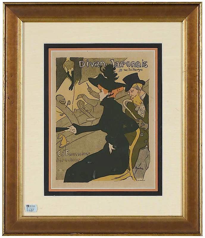 Appraisal: Henri de Toulouse-Lautrec French - Divan Japonais Plate from Maitres