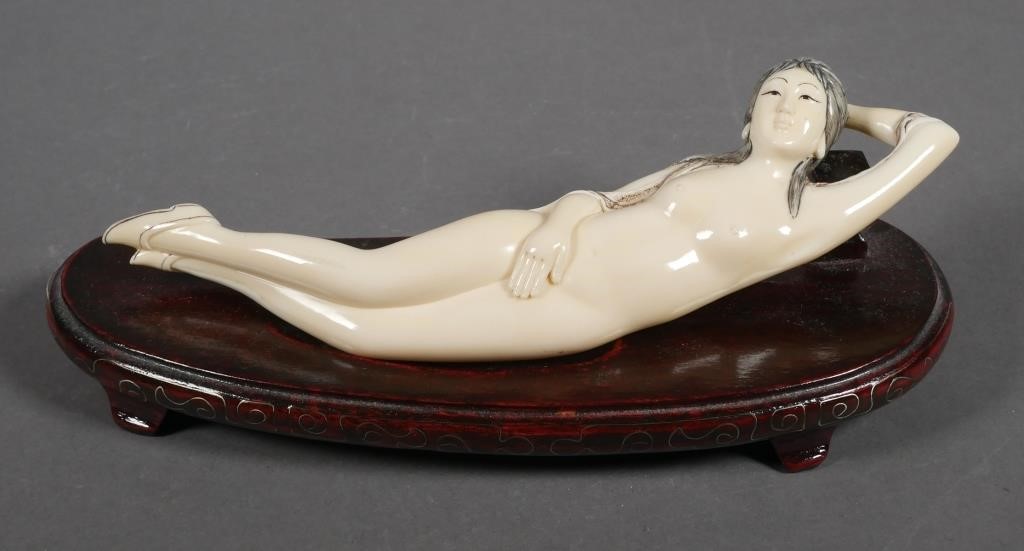 Appraisal: Early th century Japanese ivory Doctors model of a lady