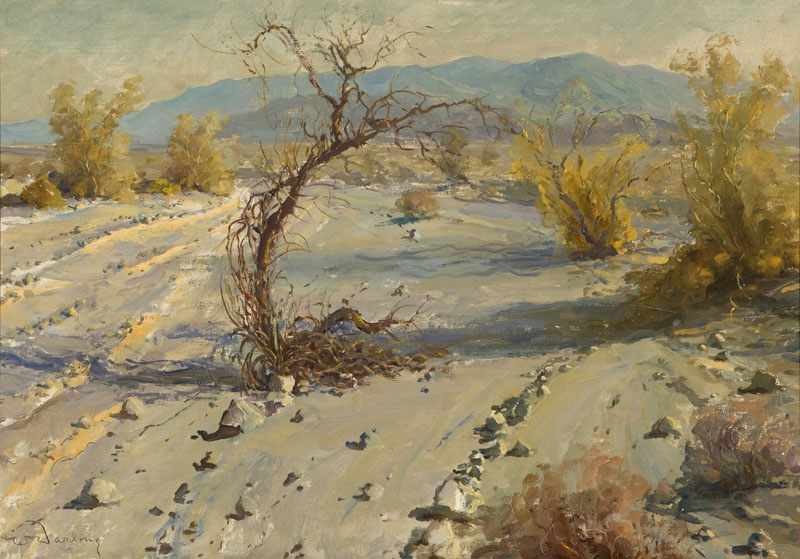 Appraisal: William Darling - Laguna Beach CA The Victim Desert Landscape