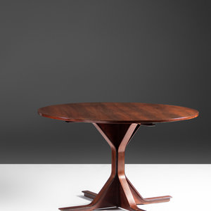 Appraisal: Gianfranco Frattini Italian - Dining Table Bernini Italy rosewood veneer