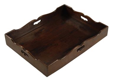 Appraisal: A George III mahogany butler's tray the arc d'arbelette gallery