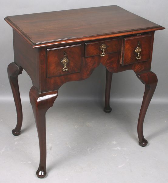 Appraisal: th C Queen Anne mahogany lowboy h x l x