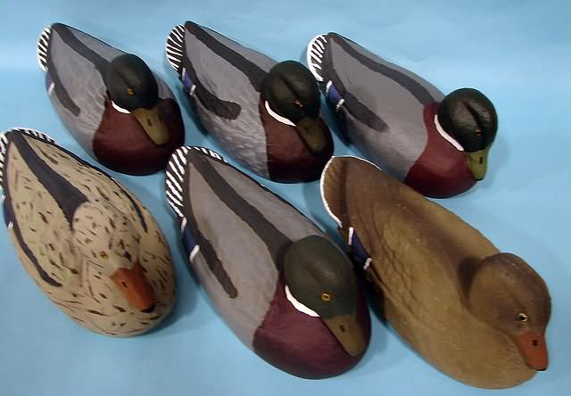 Appraisal: Group of Mallard Carry-Lite Dura Beak decoys