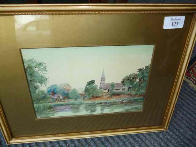 Appraisal: HENRY JOHN YEEND KING - - 'Clifton Hampden' signed watercolour