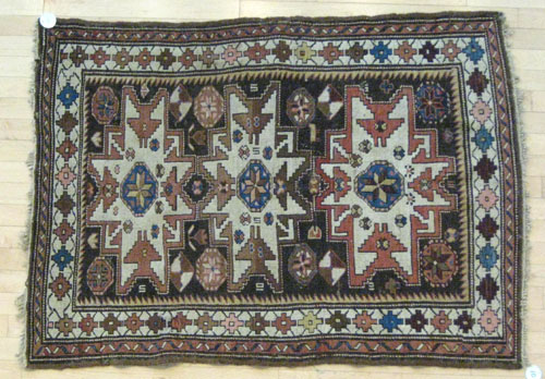 Appraisal: Lesghi star carpet ' x '