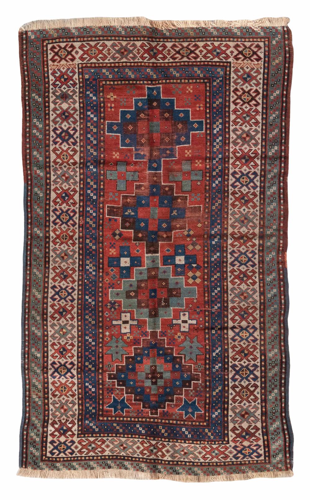 Appraisal: KAZAK RUG X LATE TH CENTURYKAZAK RUG ' X '