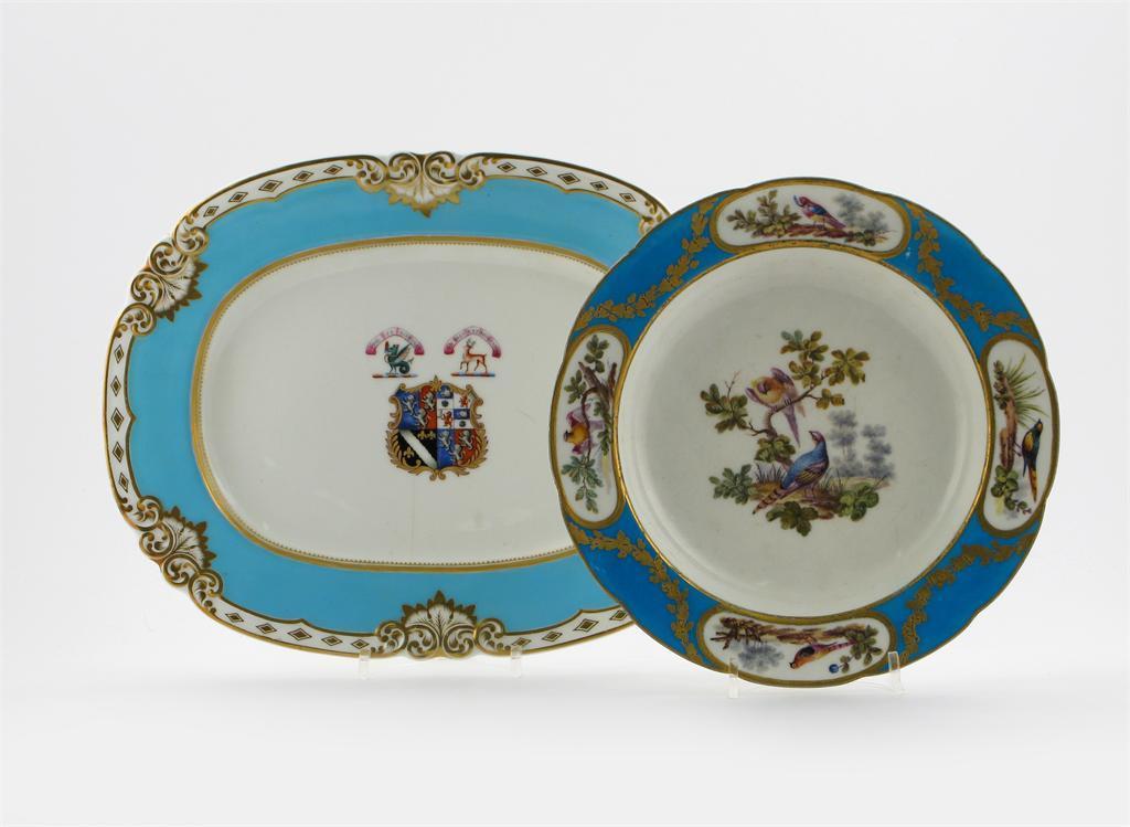 Appraisal: A Grainger s Worcester armorial dish