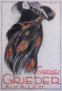 Appraisal: LOUPOT Charles Color Lithograph Poster Soires Grieder Zurich Printed by