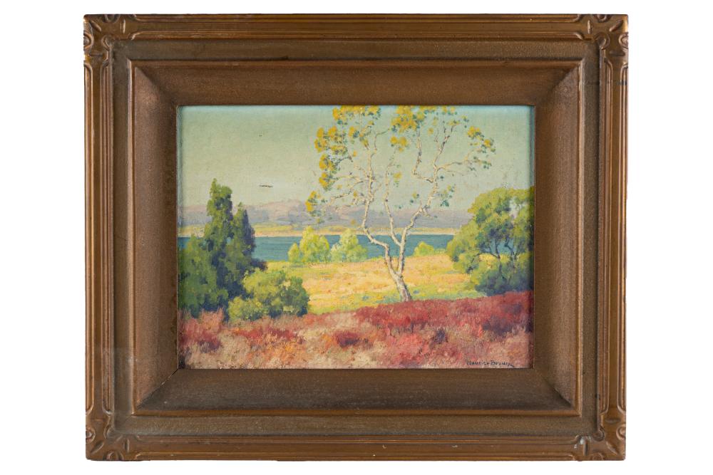 Appraisal: MAURICE BRAUN - LANDSCAPEoil on canvas signed lower right Condition