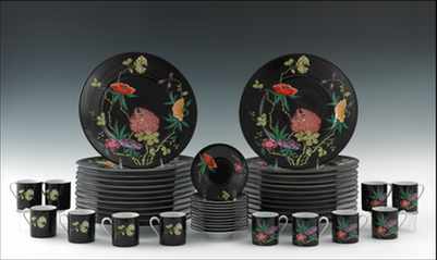 Appraisal: A Set of Raynaud Limoges China Dioranoir by Ceralene Produced