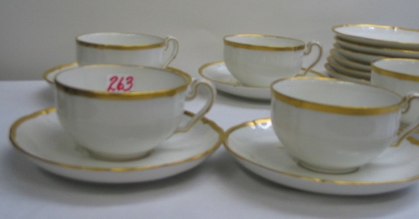 Appraisal: A GROUP OF K P M PORCELAIN COFFEE CUPS AND