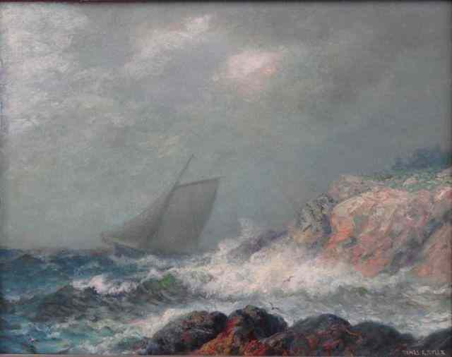 Appraisal: TYLER James G O C of Rocky Coast with Ship