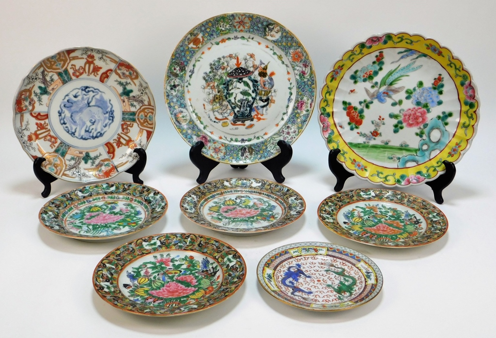 Appraisal: PC CHINESE JAPANESE ASSORTED PORCELAIN DISHWARE China th Century and