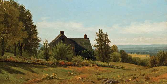 Appraisal: JAMES RENWICK BREVOORT American - A View from the Farm