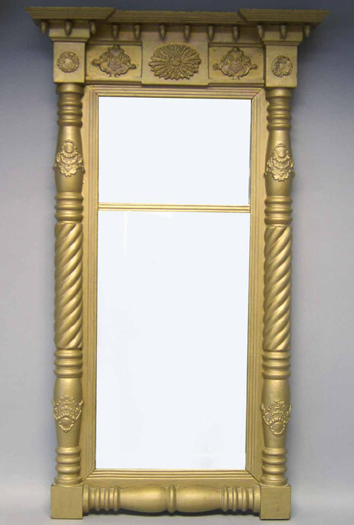 Appraisal: Federal giltwood mirror ca l w