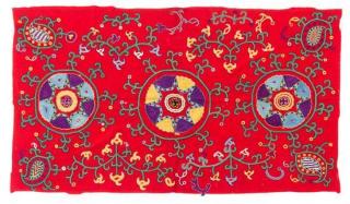 Appraisal: Two Central Asian Textiles feet x feet inches length of