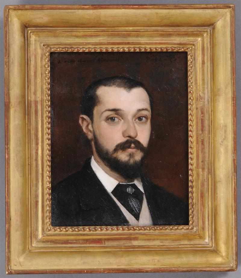 Appraisal: LOUIS AUGUSTE ALBERT PAUL - PORTRAIT OF YVES NARBONNES Oil