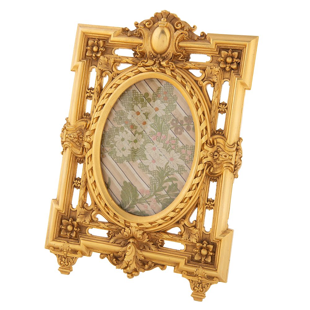 Appraisal: AN ORMOLU PHOTOGRAPH FRAME LATE TH-EARLY TH CENTURY AN ORMOLU