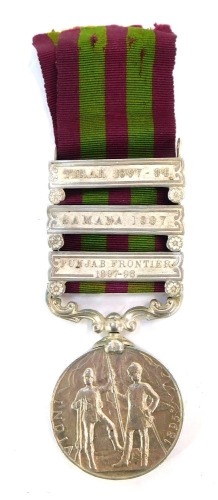 Appraisal: An Indian Medal - with three clasps to Pte William