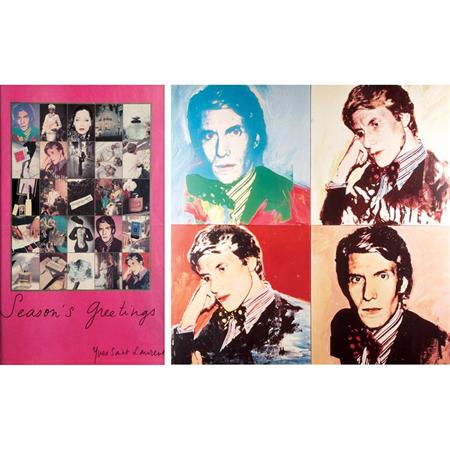 Appraisal: Foamboard Photocopy of Andy Warhol's Portrait of Yves Saint Laurent