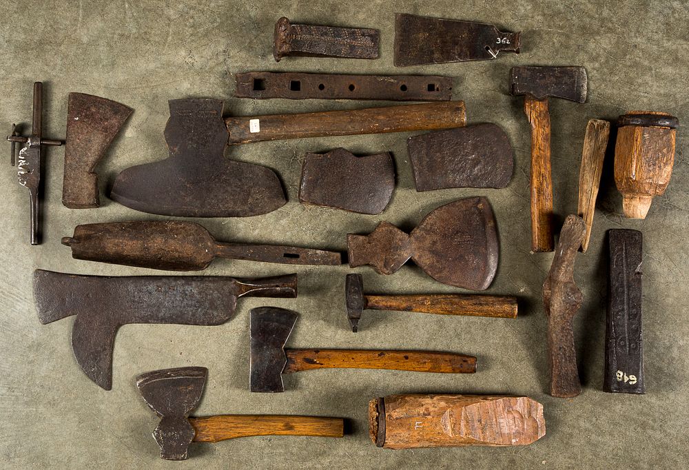 Appraisal: Group of wrought iron tools Group of wrought iron tools