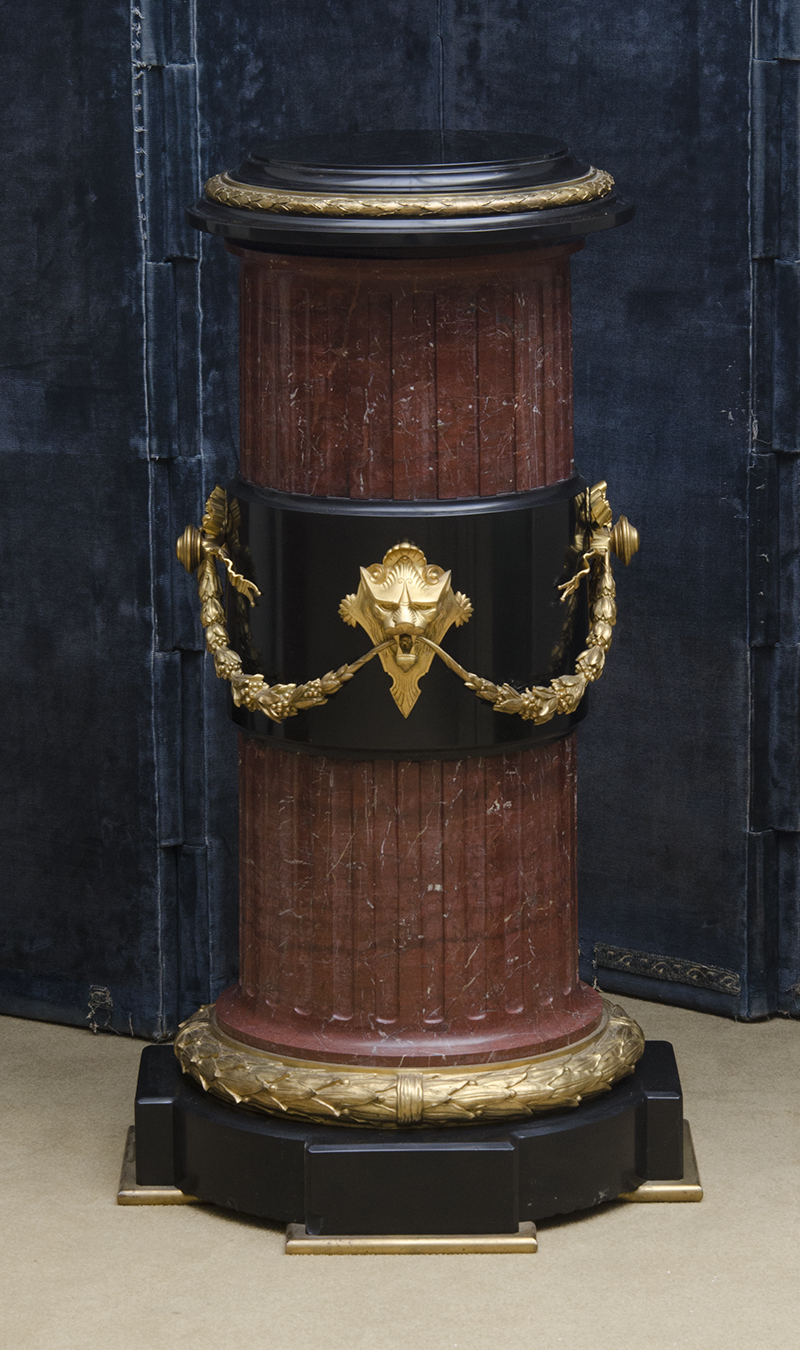 Appraisal: FINE LARGE NAPOLEON III NEO-GREC GILT-BRONZE-MOUNTED ROUGE DE BELLOC AND