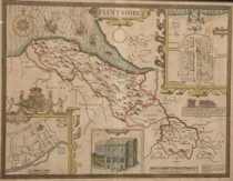 Appraisal: Antique Map of Flintshire by John Speed English - London