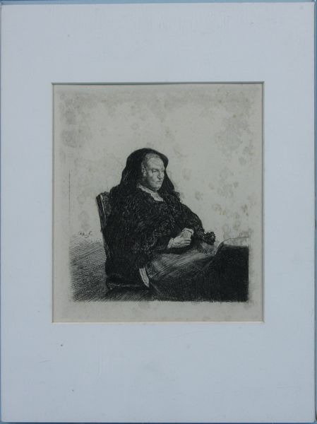 Appraisal: Rembrandt Van Rijn Dutch - Rembrandt's mother seated at a