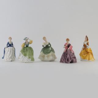 Appraisal: Group of Five Royal Doulton Figurines Group of Five Royal