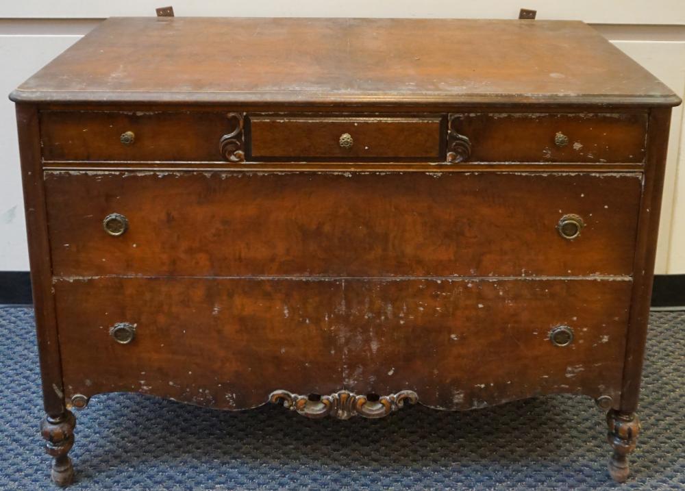 Appraisal: CLASSICAL STYLE WALNUT AND FRUITWOOD DRESSER X X IN X