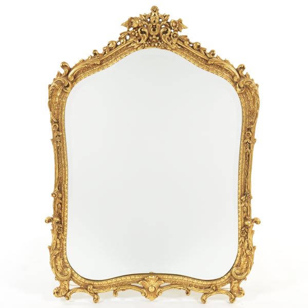 Appraisal: LARGE CARVED GILT MIRROR x Carved and gilt wood mirror