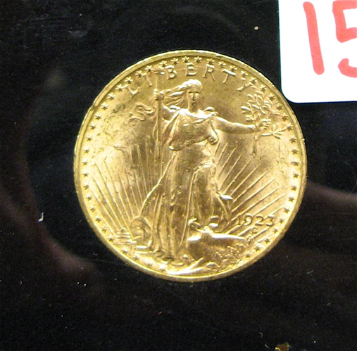 Appraisal: U S TWENTY DOLLAR GOLD COIN St Gaudens type -P