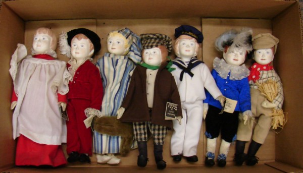 Appraisal: Lot of Victorian Boy Birthday Dolls from the nursery rhyme