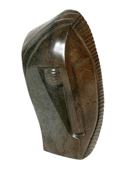 Appraisal: Richard Mteki Zimbabwean born Untitled Head of a Male incised