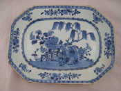 Appraisal: A Chinese blue and white th c willow tree and