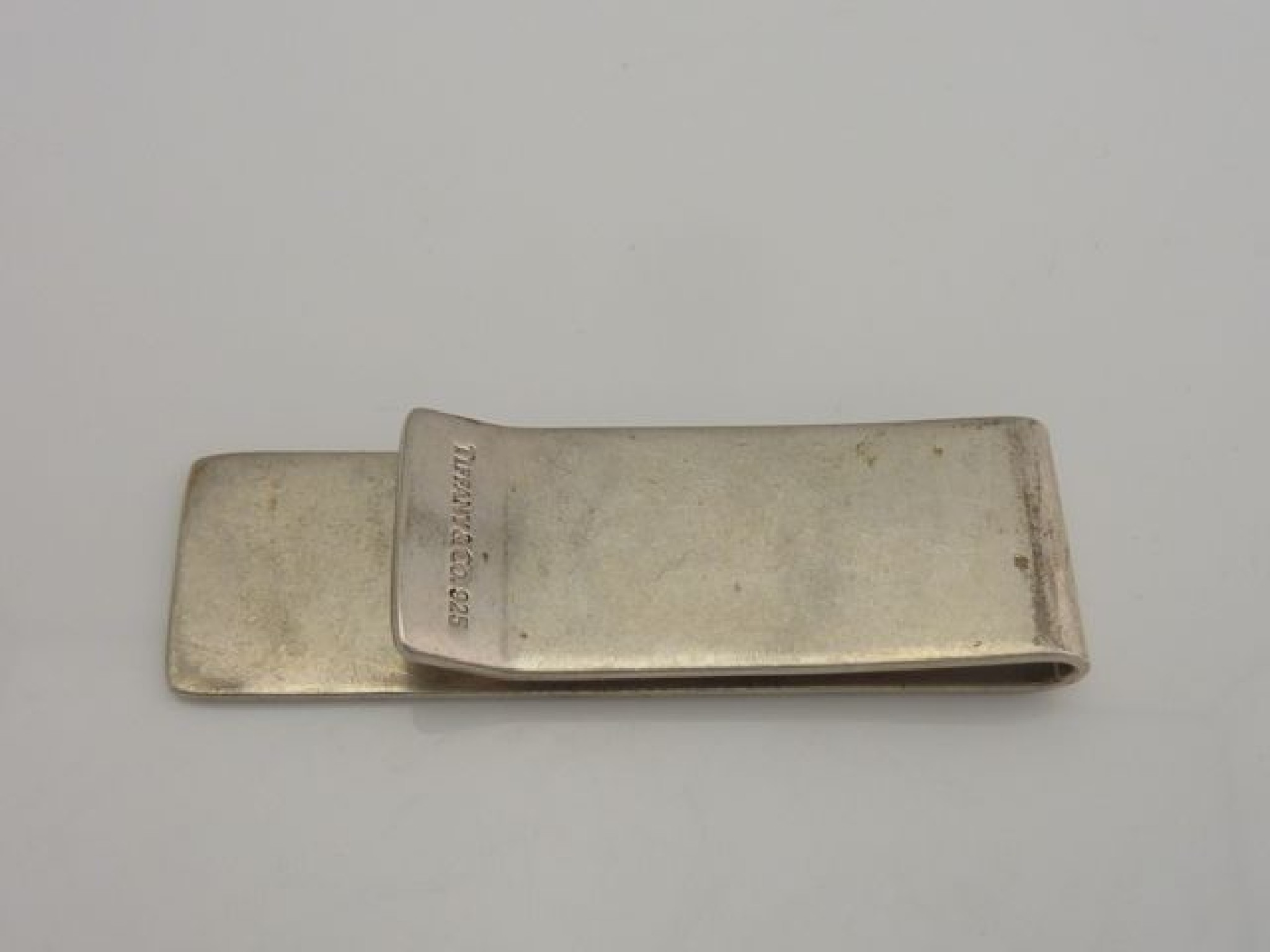 Appraisal: A sterling silver money clip Tiffany Co engraved TBS IV