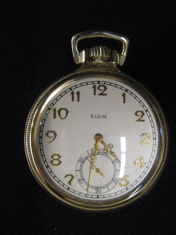 Appraisal: Elgin Railroad Pocketwatch Veritus jewel gold-filled case diameter working