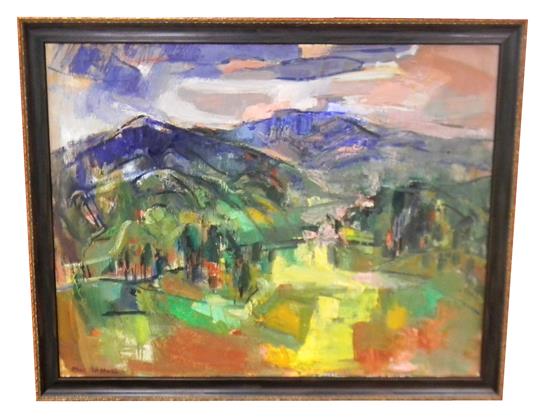 Appraisal: Marion Huse American - Pownal Valley Impression oil on canvas