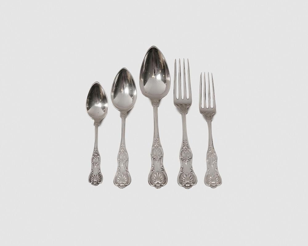 Appraisal: BLACK BALL CO Silver Flatware Service for Twelve King Pattern