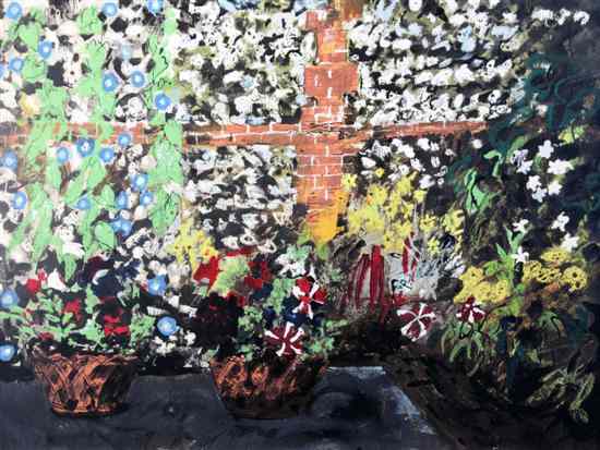 Appraisal: John Piper - printer's proof print Terrace with Morning Glories