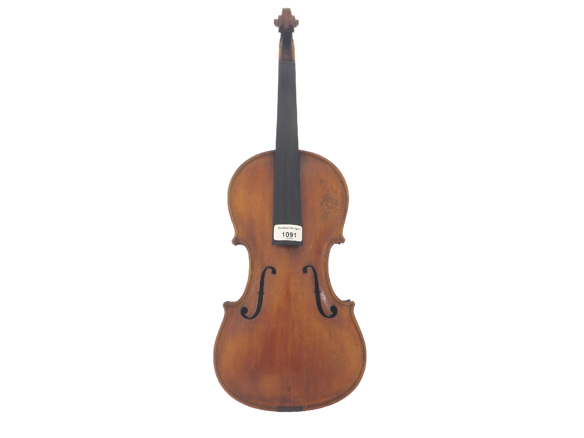 Appraisal: English Stradivari copy violin by and labelled Charles Hainsworth Maker