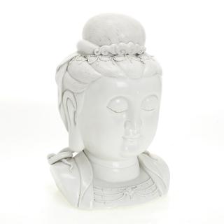 Appraisal: Chinese blanc-de-chine bust of Guanyin Late th th c marked